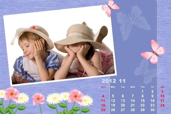 Family photo templates Baby Calendar-2 